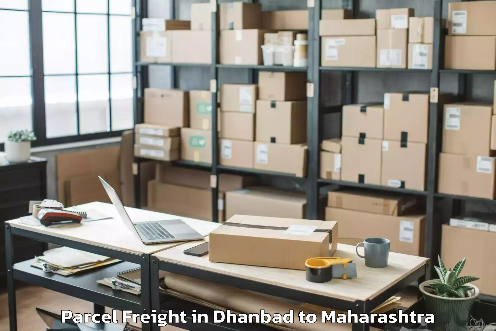 Book Dhanbad to Kurkumbh Parcel Freight